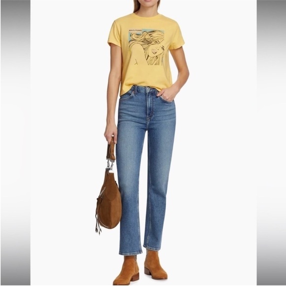 Re/Done 70s Bootcut Crop Denim Jeans Size 29 - Picture 1 of 5